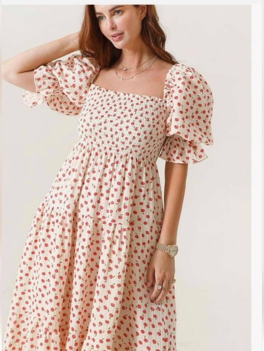 Nothing Fits But - 🍎 Kiko Maternity Midi Dress Print S/M